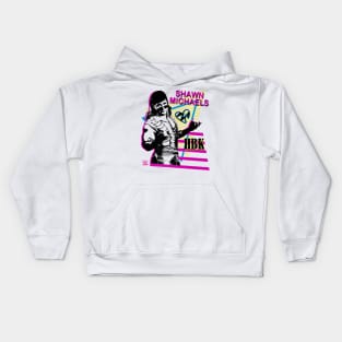 Shawn Michaels HBK Neon Poster Kids Hoodie